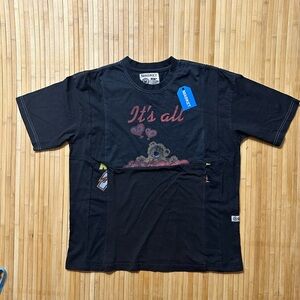 🎁NWT MARKET RW - REWORKED 6
PANEL TSHIRT OVER-DYED BLACK SS Large